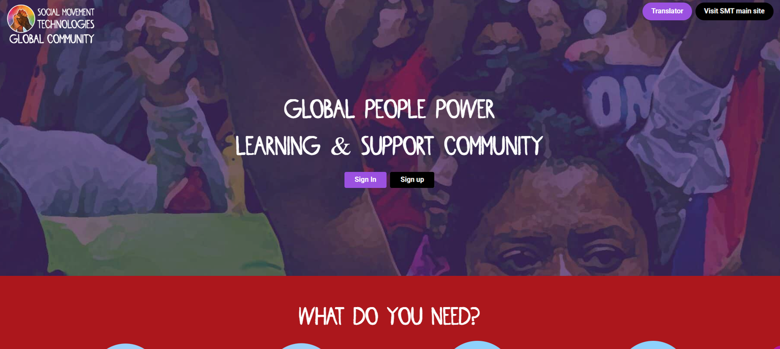 Social Movement Technologies website homepage